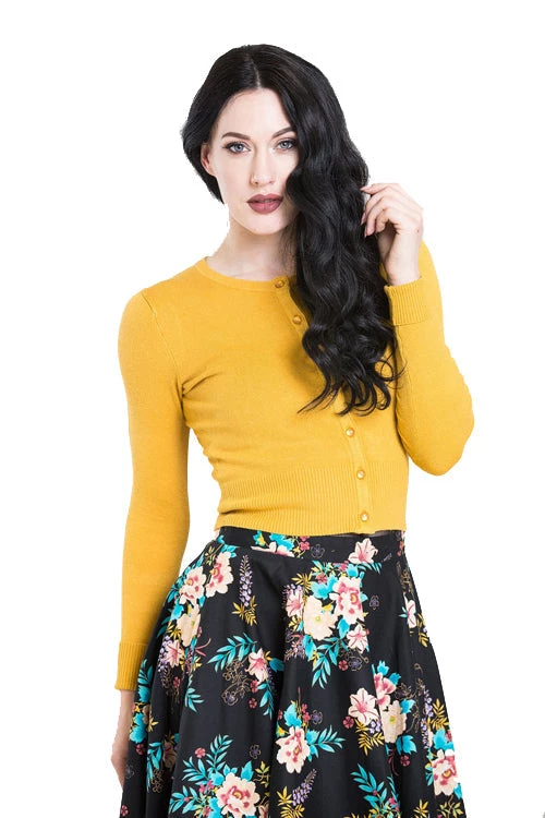 Hell Bunny Paloma Cardigan In Mustard New Arrivals And Restocks 3 Hell Bunny Paloma Cardigan In Mustard New Arrivals And Restocks