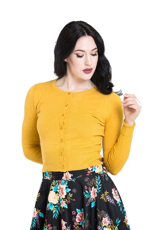 Hell Bunny Paloma Cardigan In Mustard New Arrivals And Restocks 4 Hell Bunny Paloma Cardigan In Mustard New Arrivals And Restocks