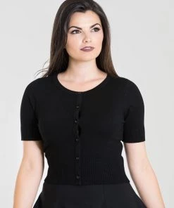 Hell Bunny Wendi Cardigan In Black Winter 9 Hell Bunny Wendi Cardigan In Black Winter