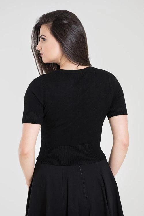 Hell Bunny Wendi Cardigan In Black Winter 5 Hell Bunny Wendi Cardigan In Black Winter