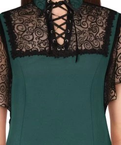 Chicstar Batty Top In Green Clothing 8 Chicstar Batty Top In Green Clothing