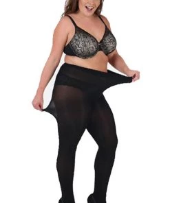 New Arrivals And Restocks Pamela Mann Hosiery Curvy Super-Stretch 90 Denier Tights In Black
