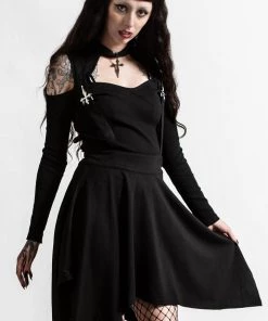 Killstar Aggie Suspender Skirt Clothing