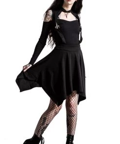 Killstar Aggie Suspender Skirt Clothing