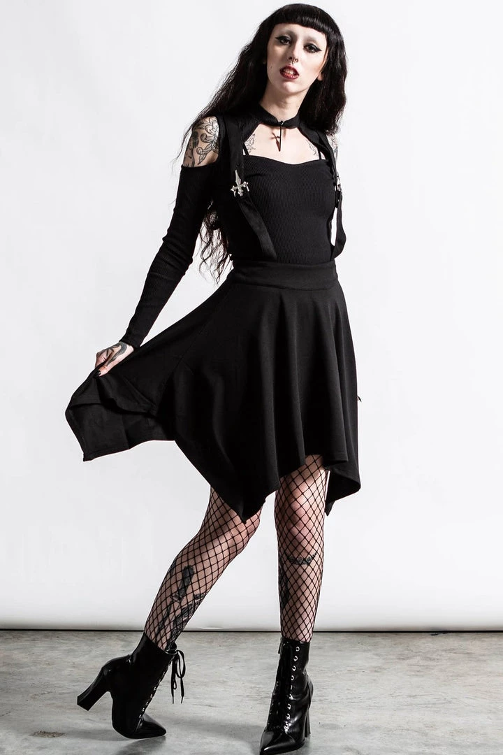 Killstar Aggie Suspender Skirt Clothing 5 Killstar Aggie Suspender Skirt Clothing