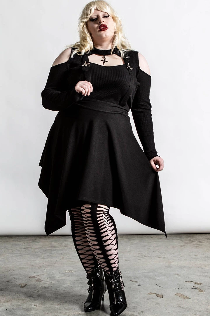 Killstar Aggie Suspender Skirt Clothing 8 Killstar Aggie Suspender Skirt Clothing