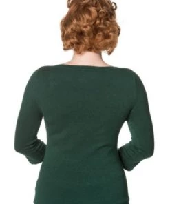 Banned Addicted Sweater In Forest Green Winter