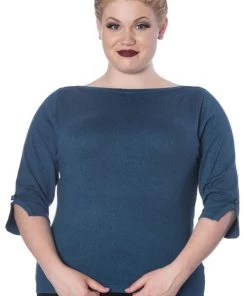 Banned Addicted Sweater In Teal