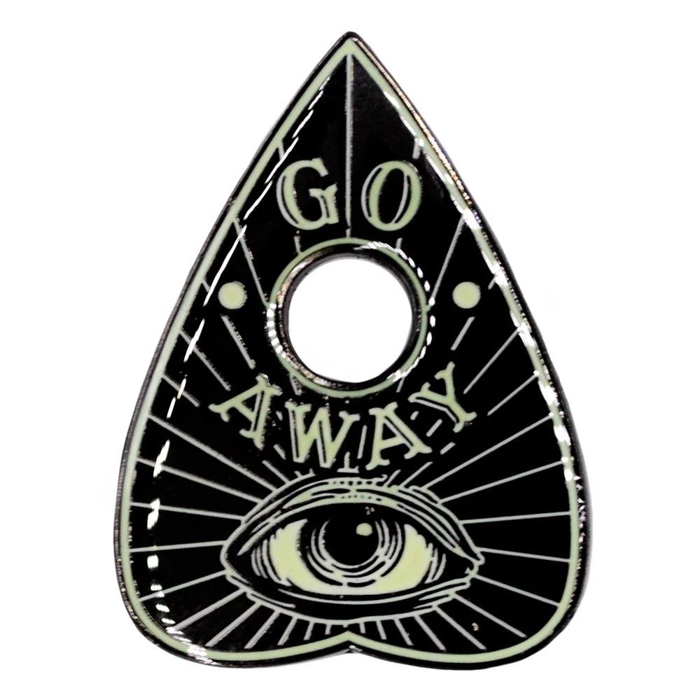 Kreepsville 666 Go Away Glow Planchette Enamel Pin Dark Alternative 4 Kreepsville 666 Go Away Glow Planchette Enamel Pin Dark Alternative