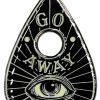 Kreepsville 666 Go Away Glow Planchette Enamel Pin Dark Alternative