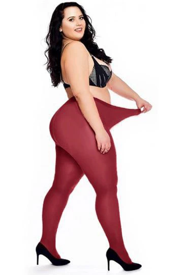 Pamela Mann Hosiery Curvy Super-Stretch 50 Denier Tights In Burgundy Winter 3 Pamela Mann Hosiery Curvy Super-Stretch 50 Denier Tights In Burgundy Winter