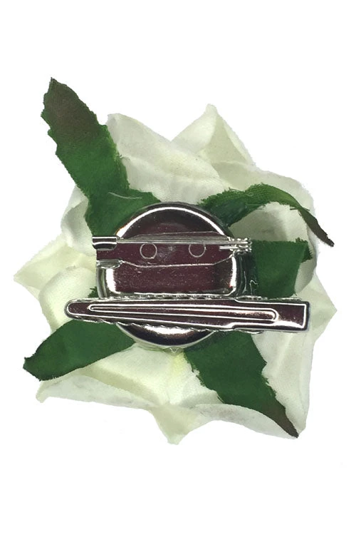 Kitty Deluxe Velvet Rose Clip/Brooch In Blue Accessories 2 Kitty Deluxe Velvet Rose Clip/Brooch In Blue Accessories