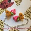 Accessories Kitty Deluxe Cardigan Clips In Bake Sale Design