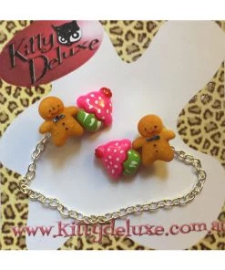 Accessories Kitty Deluxe Cardigan Clips In Bake Sale Design