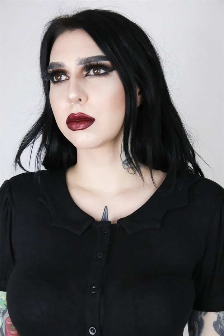 Timeless London Bat Collared Blouse Clothing 4 Timeless London Bat Collared Blouse Clothing