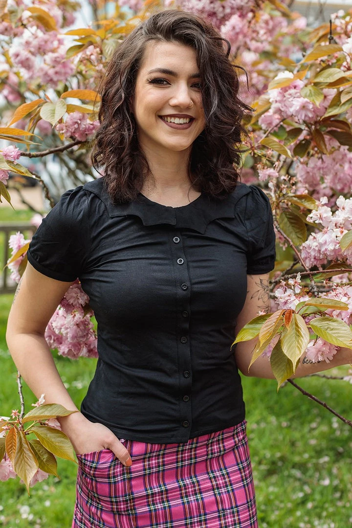 Timeless London Bat Collared Blouse Clothing 8 Timeless London Bat Collared Blouse Clothing