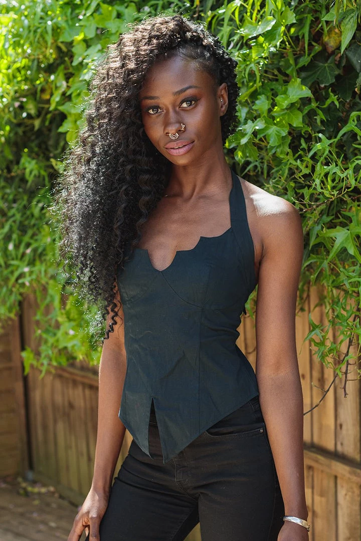 Timeless London Bat Inspired Hater Neck Top 6 Timeless London Bat Inspired Hater Neck Top