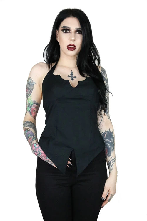 Timeless London Bat Inspired Hater Neck Top 1 Timeless London Bat Inspired Hater Neck Top