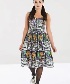 Hell Bunny Be Afraid Mid Dress