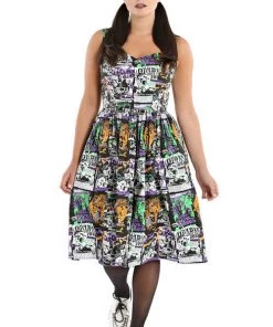Hell Bunny Be Afraid Mid Dress