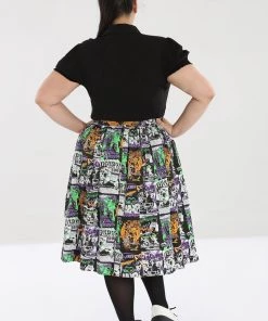 Clothing Hell Bunny Be Afraid 50's Skirt 13 Clothing Hell Bunny Be Afraid 50's Skirt