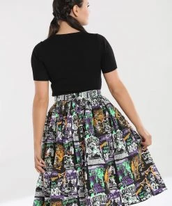 Clothing Hell Bunny Be Afraid 50's Skirt 16 Clothing Hell Bunny Be Afraid 50's Skirt
