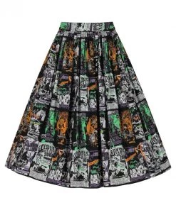 Clothing Hell Bunny Be Afraid 50's Skirt 18 Clothing Hell Bunny Be Afraid 50's Skirt