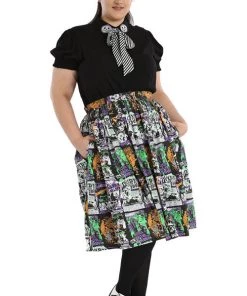 Clothing Hell Bunny Be Afraid 50's Skirt