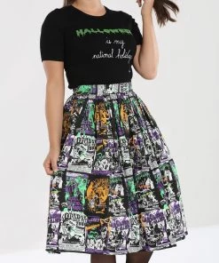 Clothing Hell Bunny Be Afraid 50's Skirt 15 Clothing Hell Bunny Be Afraid 50's Skirt