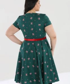 Winter Hell Bunny Beth 50's Dress In Christmas Print