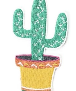 Kitty Deluxe Iron On Patch Of Cactus