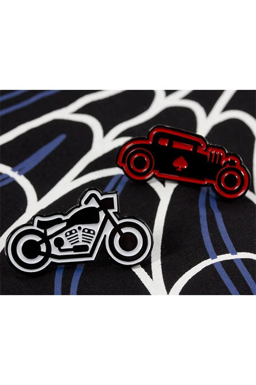 Dark Alternative Kustom Kreeps Hot Rod Enamel Pin 2 Dark Alternative Kustom Kreeps Hot Rod Enamel Pin