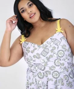 Hell Bunny Birdcage 50's Dress In Lavender 22 Hell Bunny Birdcage 50's Dress In Lavender