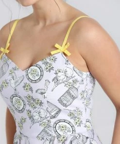 Hell Bunny Birdcage 50's Dress In Lavender 16 Hell Bunny Birdcage 50's Dress In Lavender