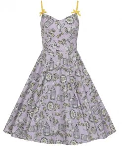 Hell Bunny Birdcage 50's Dress In Lavender 19 Hell Bunny Birdcage 50's Dress In Lavender