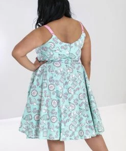 Clothing Hell Bunny Birdcage 50's Dress In Mint
