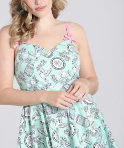 Clothing Hell Bunny Birdcage 50's Dress In Mint