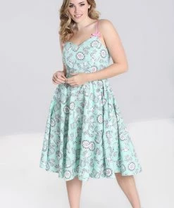 Clothing Hell Bunny Birdcage 50's Dress In Mint