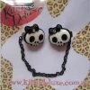 Kitty Deluxe Cardigan Clips In Bow Skull Design Halloween