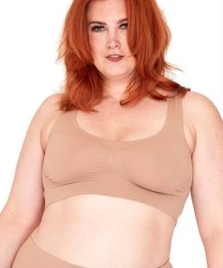 Pamela Mann Hosiery Pamela Mann Curvy Seam Free Comfort Support Top/Bra In Nude