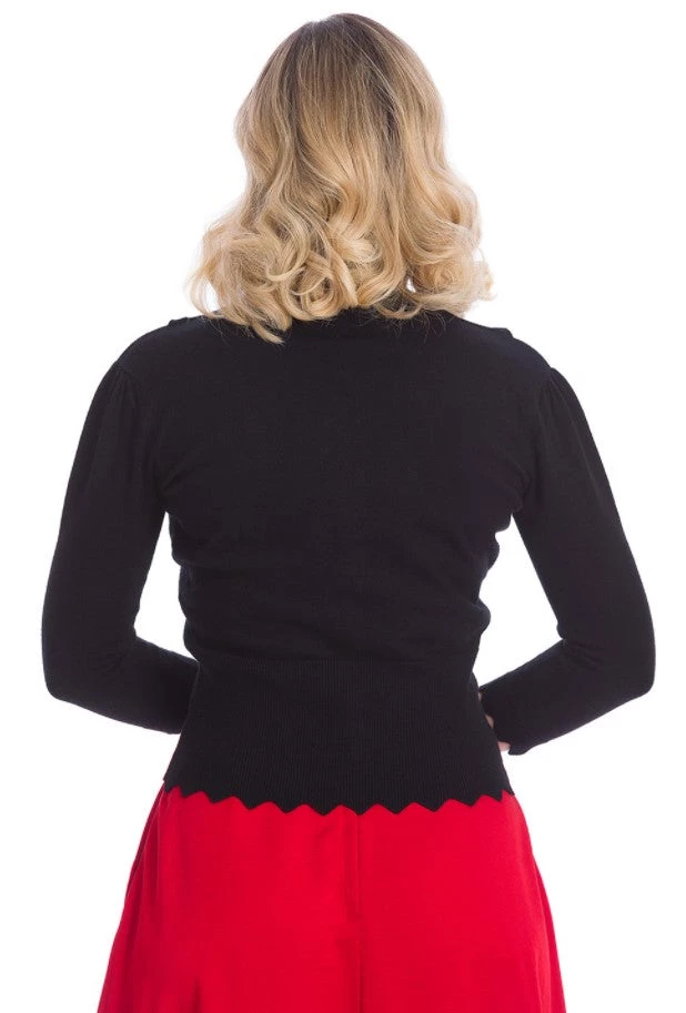 Banned Bunny Hop Cardigan In Black Winter 2 Banned Bunny Hop Cardigan In Black Winter