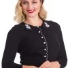 Banned Bunny Hop Cardigan In Black Winter