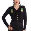 New Arrivals And Restocks Banned Pineapple Skull Cardigan With Tie Neck
