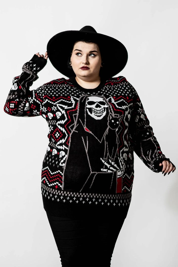 Killstar Catmas Knit Sweater Winter 11 Killstar Catmas Knit Sweater Winter