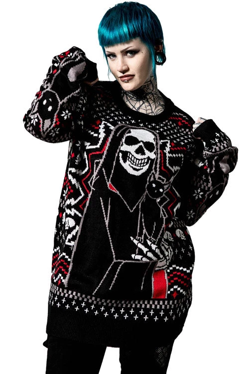 Killstar Catmas Knit Sweater Winter 1 Killstar Catmas Knit Sweater Winter