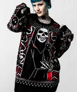 Killstar Catmas Knit Sweater Winter 26 Killstar Catmas Knit Sweater Winter