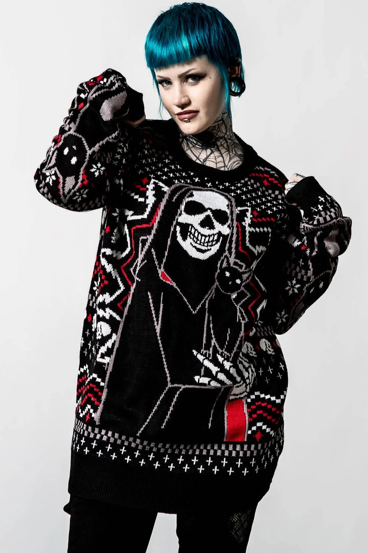 Killstar Catmas Knit Sweater Winter 12 Killstar Catmas Knit Sweater Winter