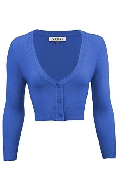 New Arrivals And Restocks MAK Sweaters Cropped Cardigan With 3/4 Sleeves In Viola 1 New Arrivals And Restocks MAK Sweaters Cropped Cardigan With 3/4 Sleeves In Viola