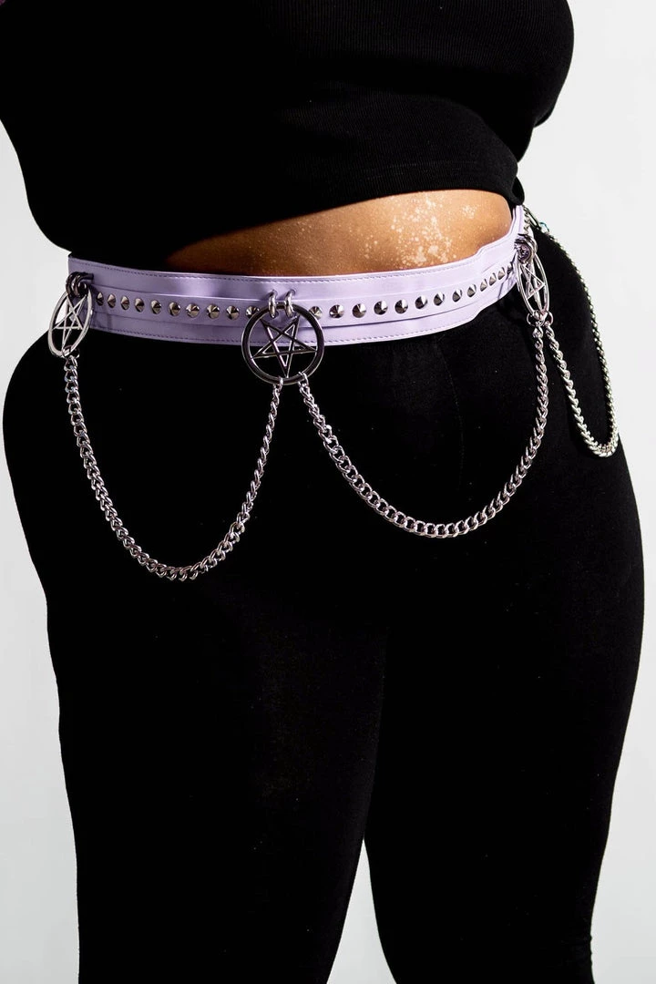 Dark Alternative Killstar Curses Lilac Statement Belt 4 Dark Alternative Killstar Curses Lilac Statement Belt