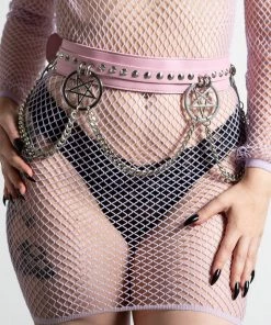 Killstar Curses Pink Statement Belt